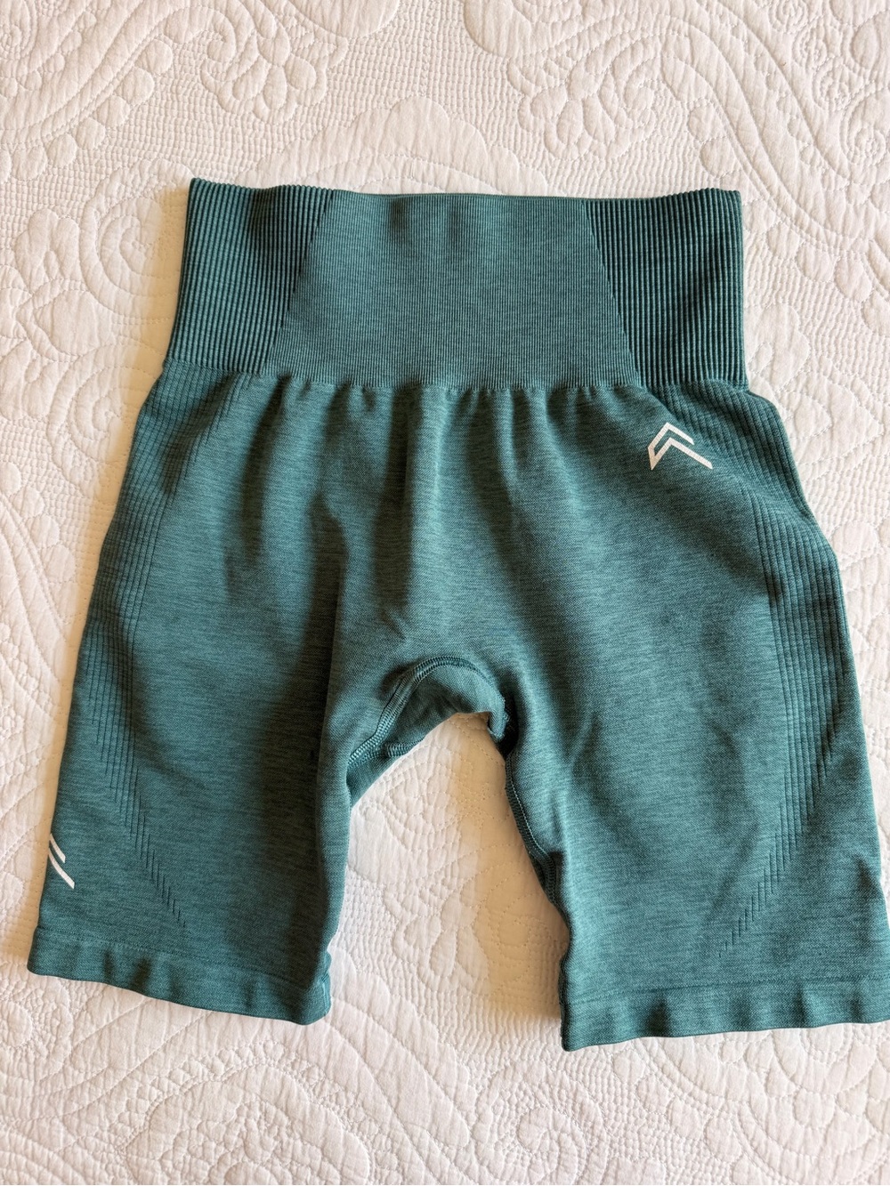 Oner Active Effortless Seamless High-Waist Bike Shorts - Teal Green